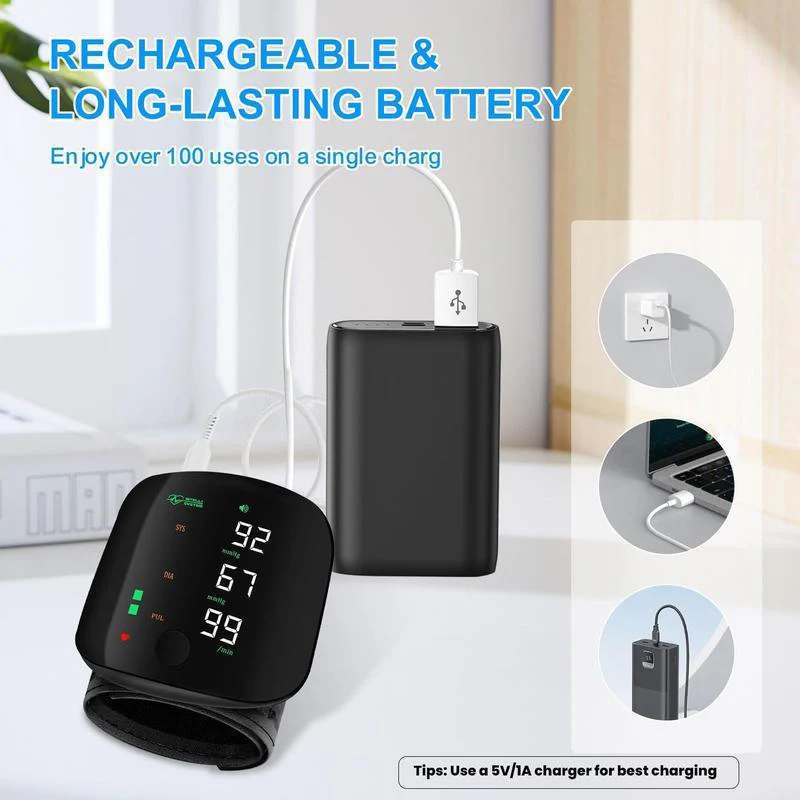Smart Wrist Blood Pressure Monitor